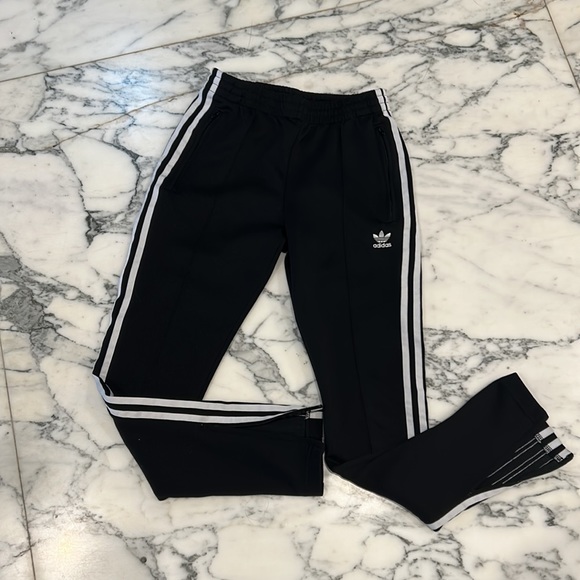 Adidas Zippered Track Pants - Picture 2 of 5